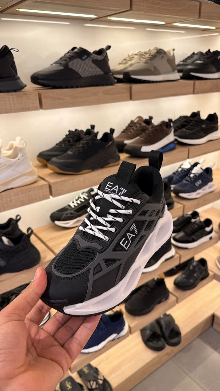 حذاء EA7 Emporio Armani Black & White Laces