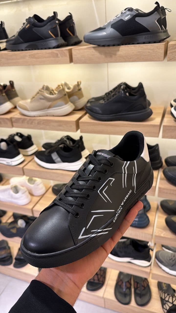 حذاء EA7 Emporio Armani Black & White Laces